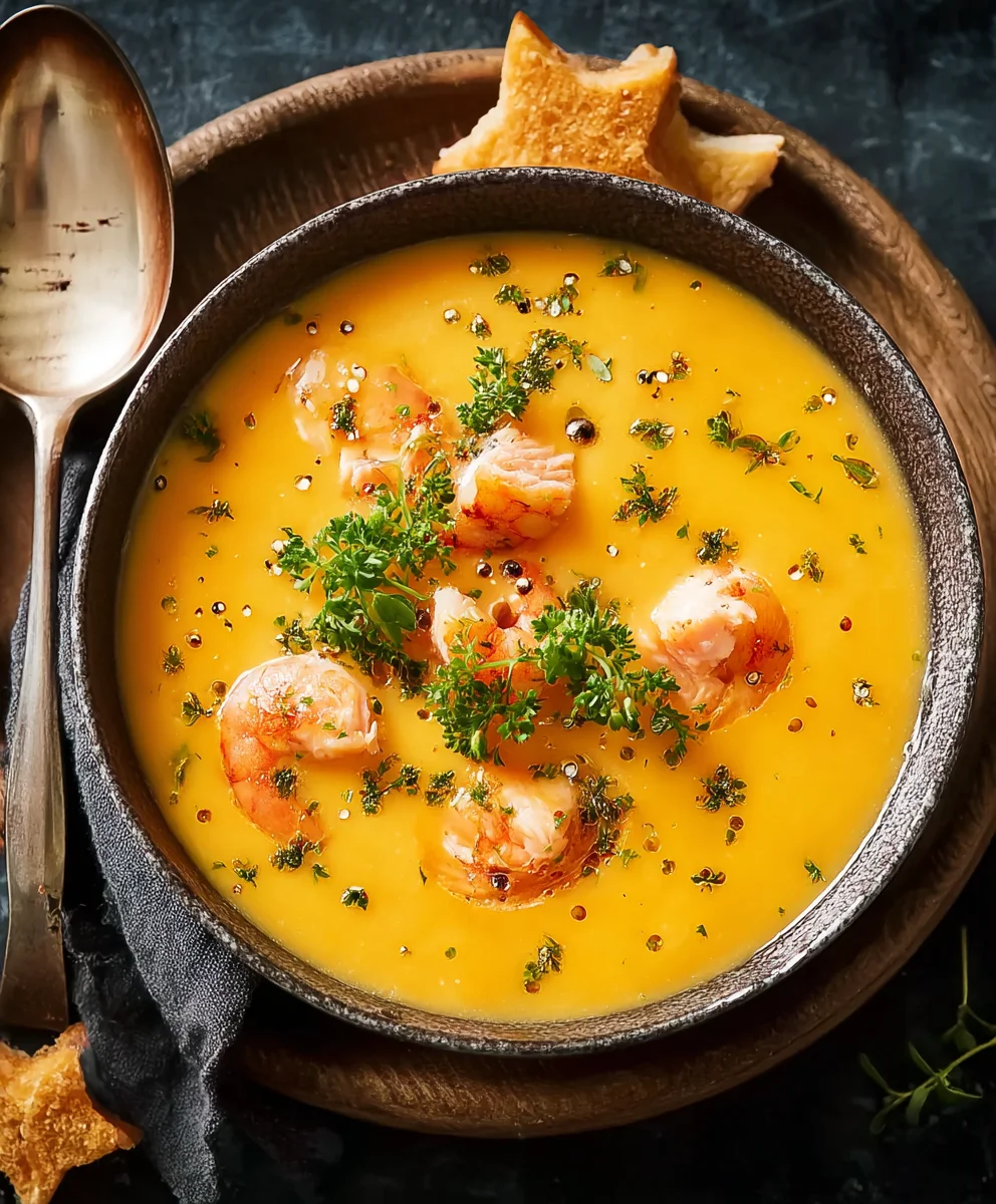 Süßkartoffel Suppe Lachs Garnelen: Dein cremiges Rezept!