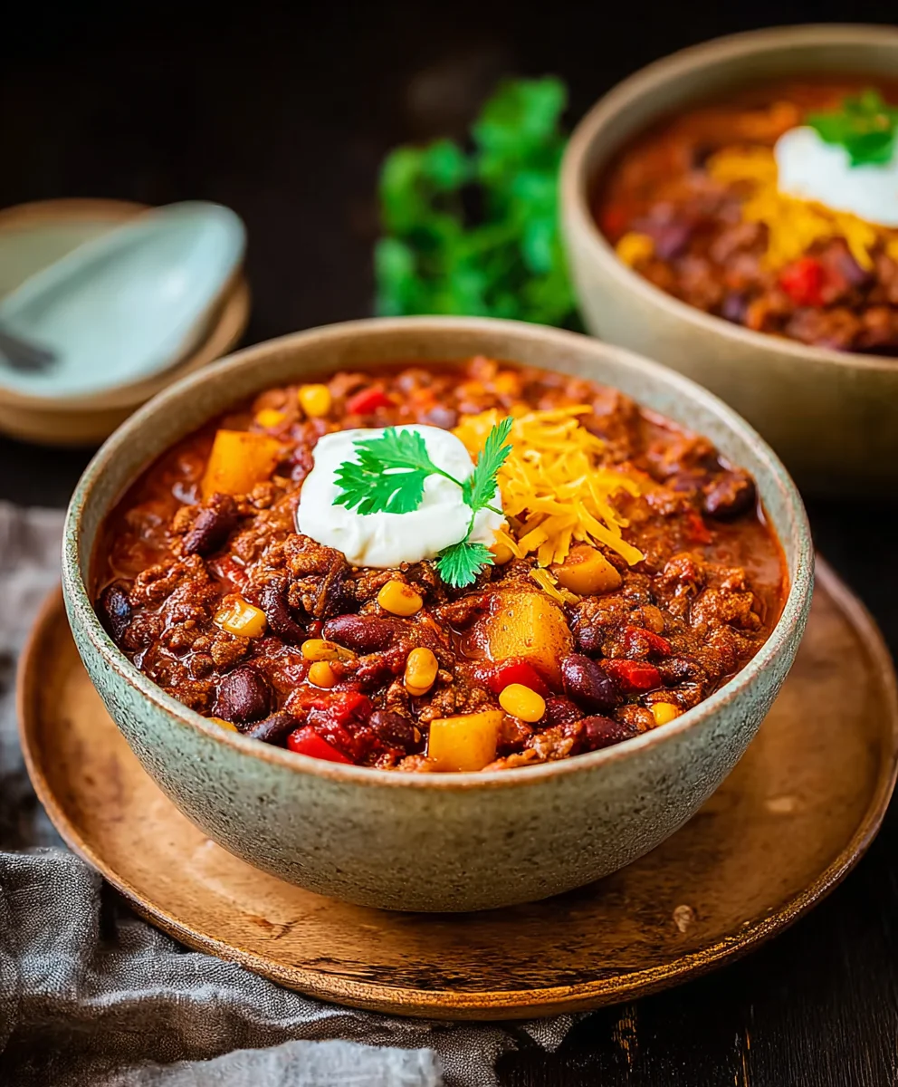 Herzhaftes Chili ohne Fleisch: Pilze & Kartoffeln Rezept