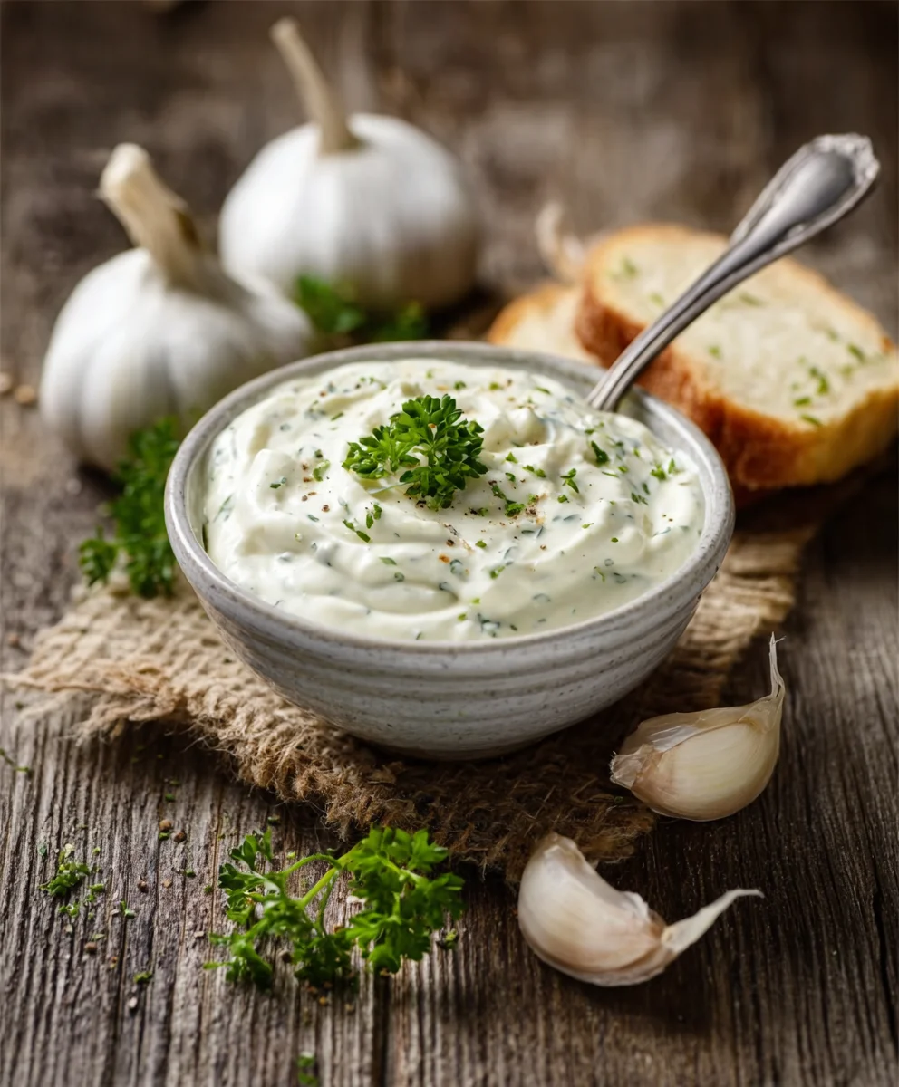 Knoblauch Creme Frisch Mayo