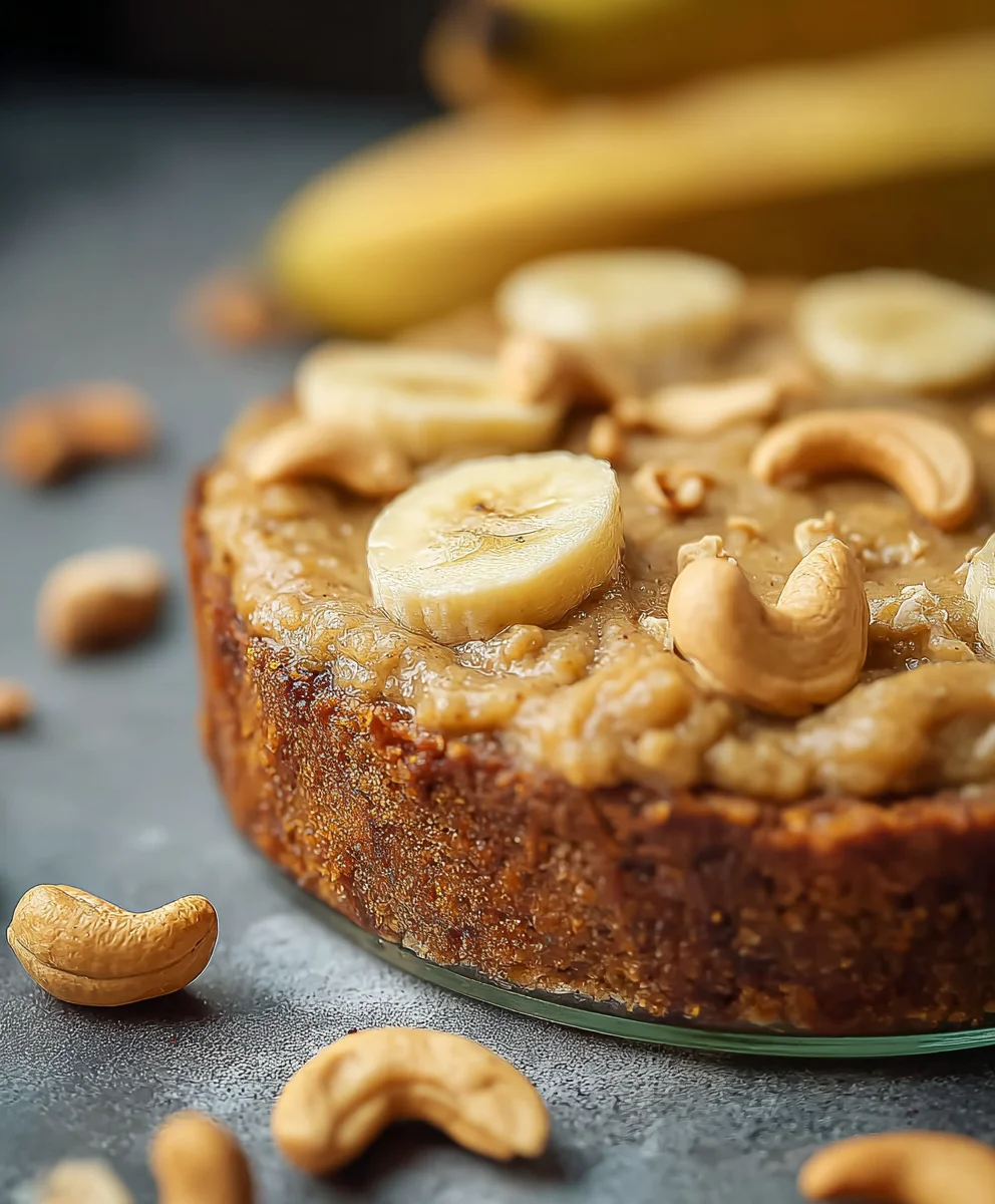 Knusprig Cashewmus Banana Brotart: Einfach himmlisch lecker.