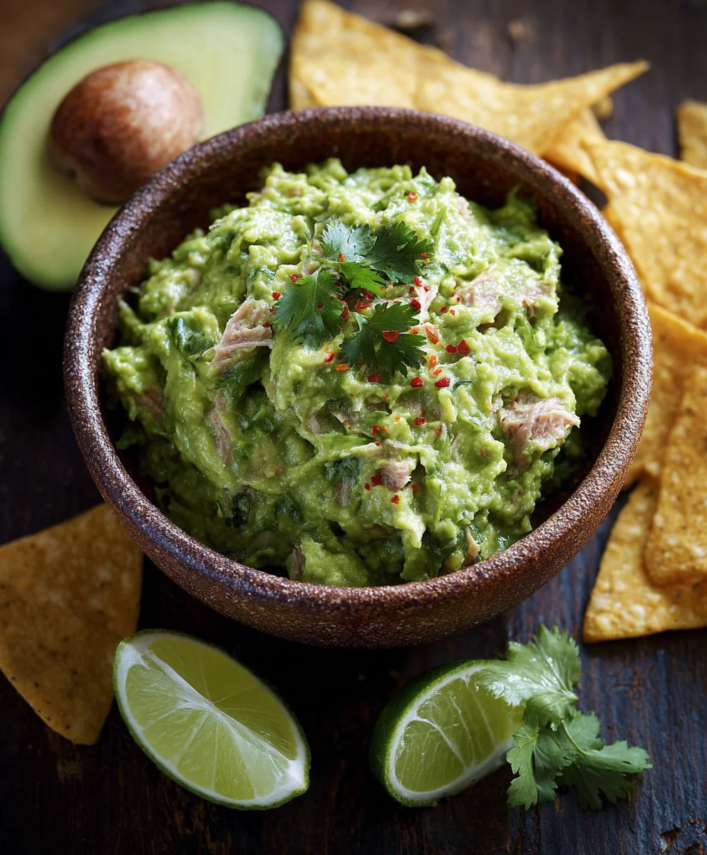 Guacamole Thunfisch Avocado Schalotten Rezept - Genial frisch!