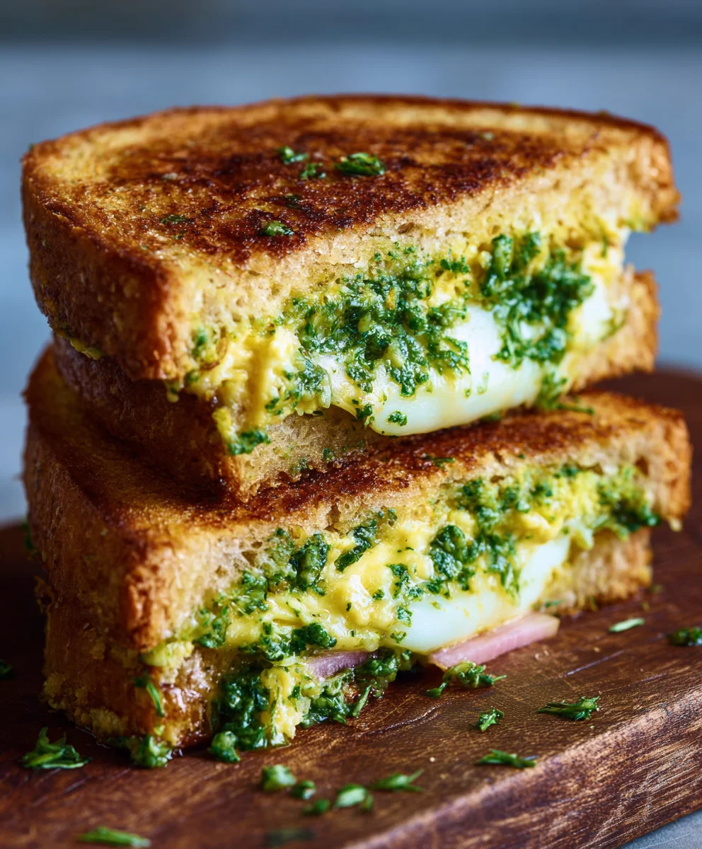 Rezept: Bärlauch Käsesandwich – Schnell & Lecker Gebacken