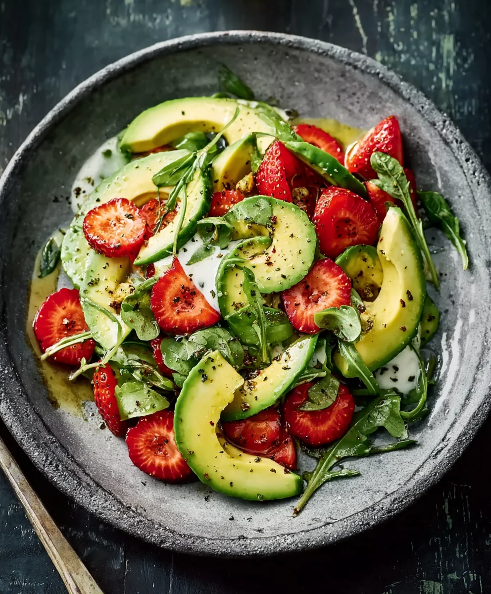 Avocadosalat mit Erdbeeren: Sommerlich, leicht & gesund genießen