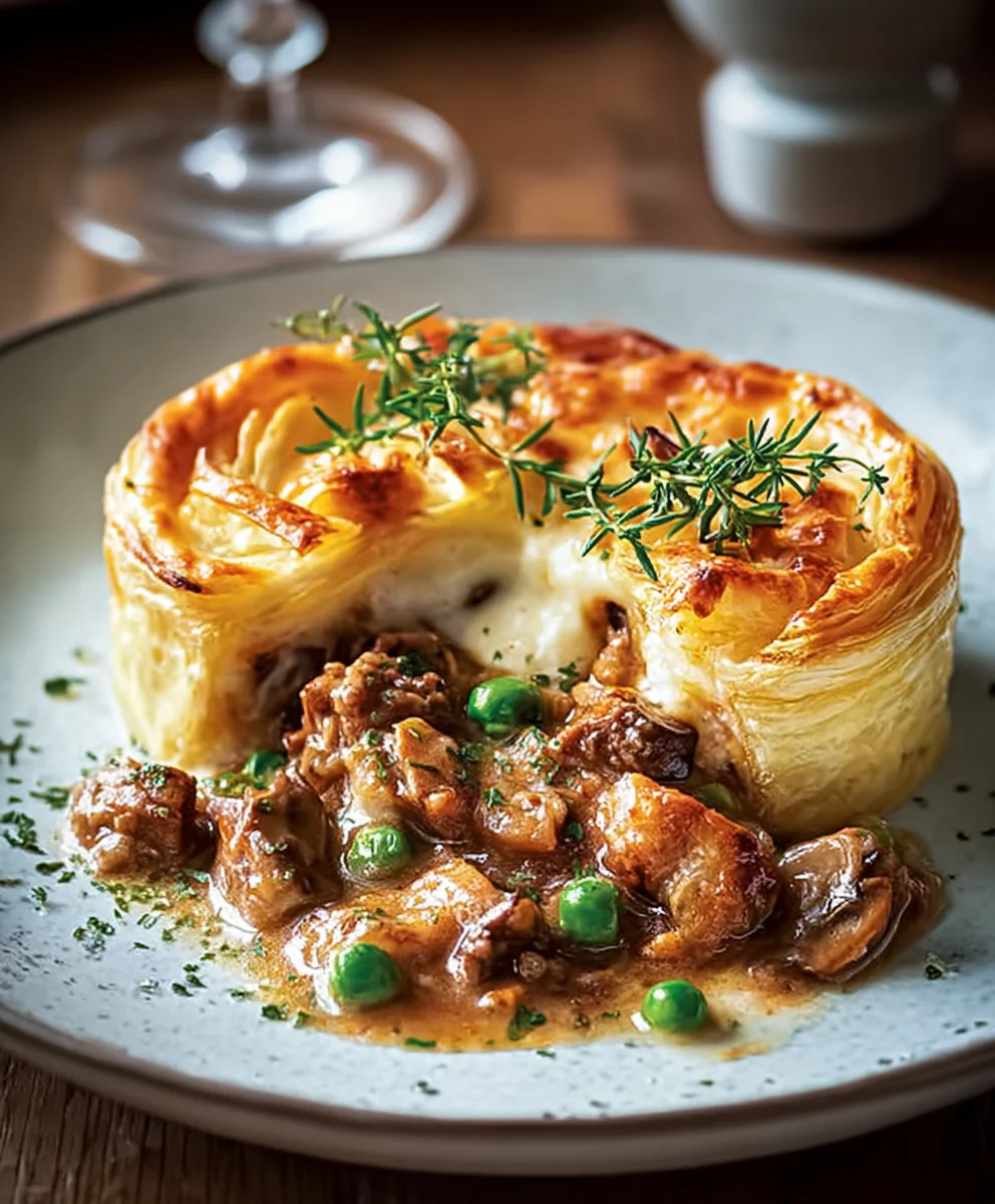 Himmlische Ragout Fin Blätterteigpasteten selbst gemacht