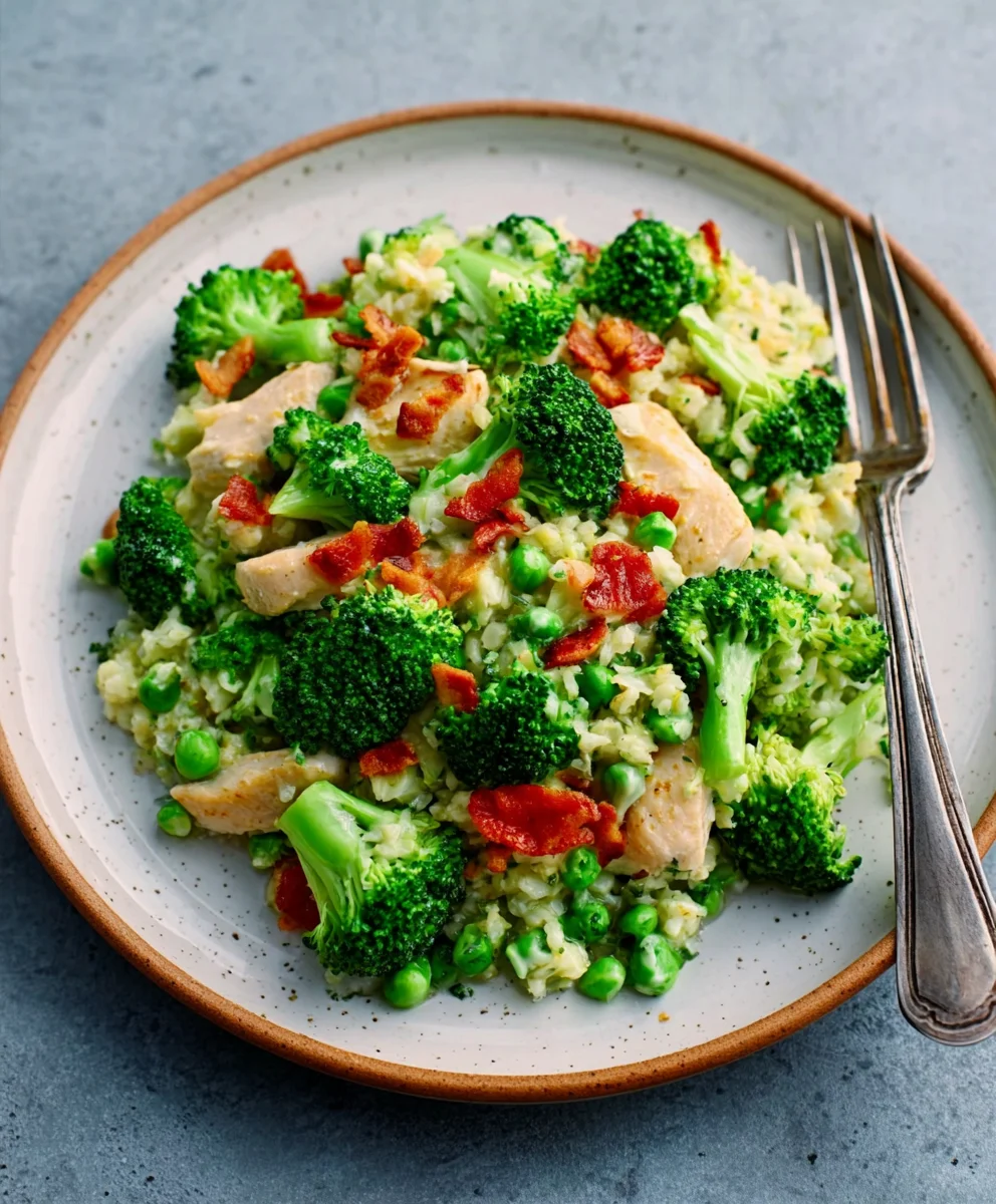 Reis Haehnchen Brokkoli Salat