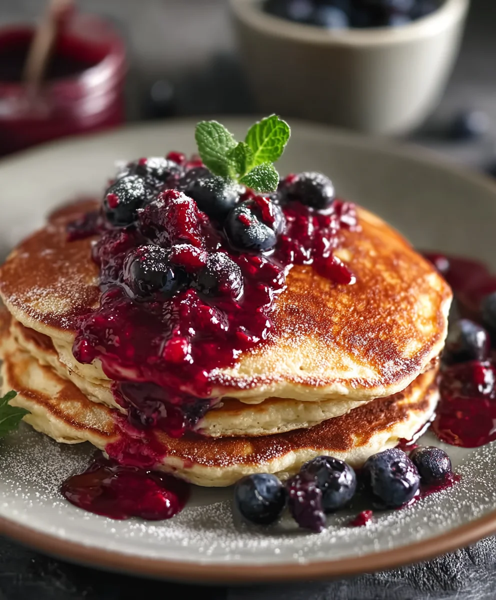 Riesen Pancake Rezept: Flauschig mit Non-Alcoholic Beerensauce