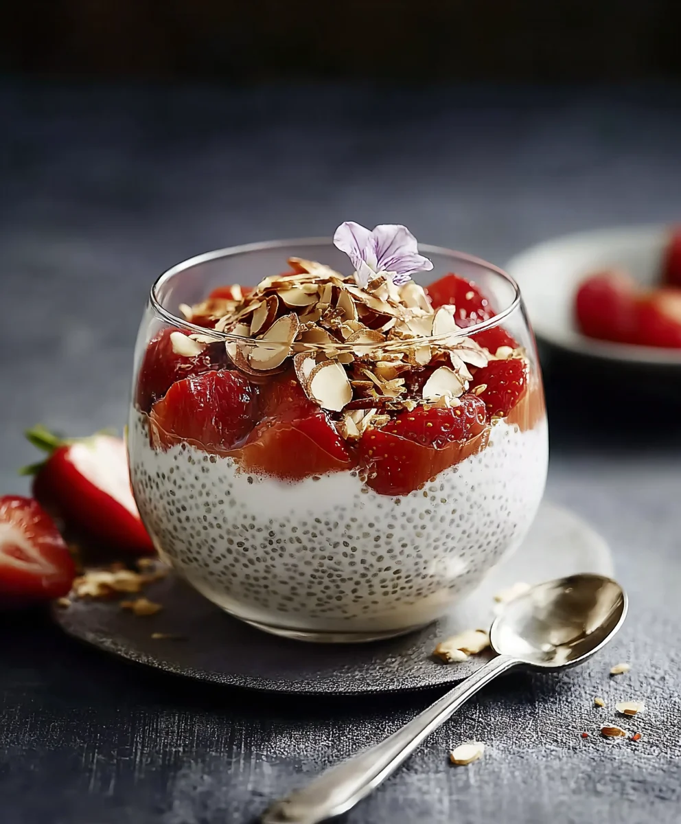 Chia Joghurt mit Erdbeer-Rhabarber Kompott & alkoholfreiem Bier