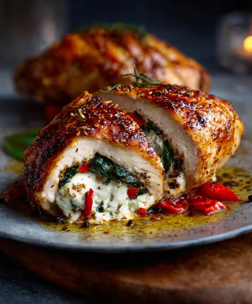 Gefülltes Hähnchen mit Paprika & Mozzarella: Einfach köstlich!