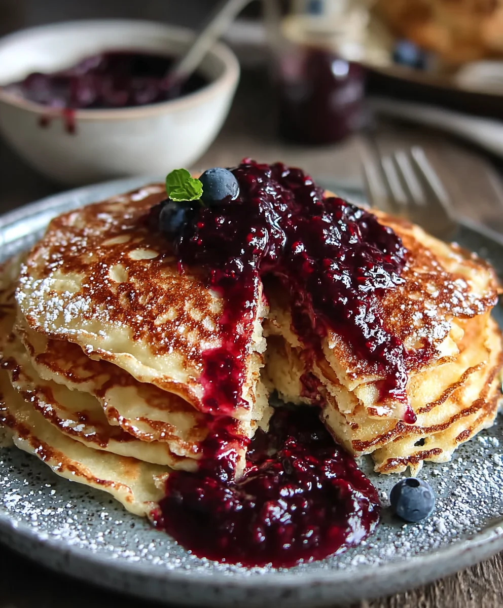 Riesen Pancake Rezept: Flauschig mit Non-Alcoholic Beerensauce