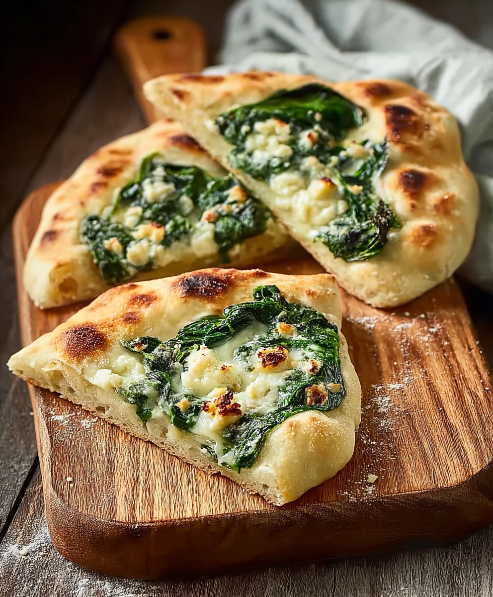 Spinat Pinsa Gorgonzola