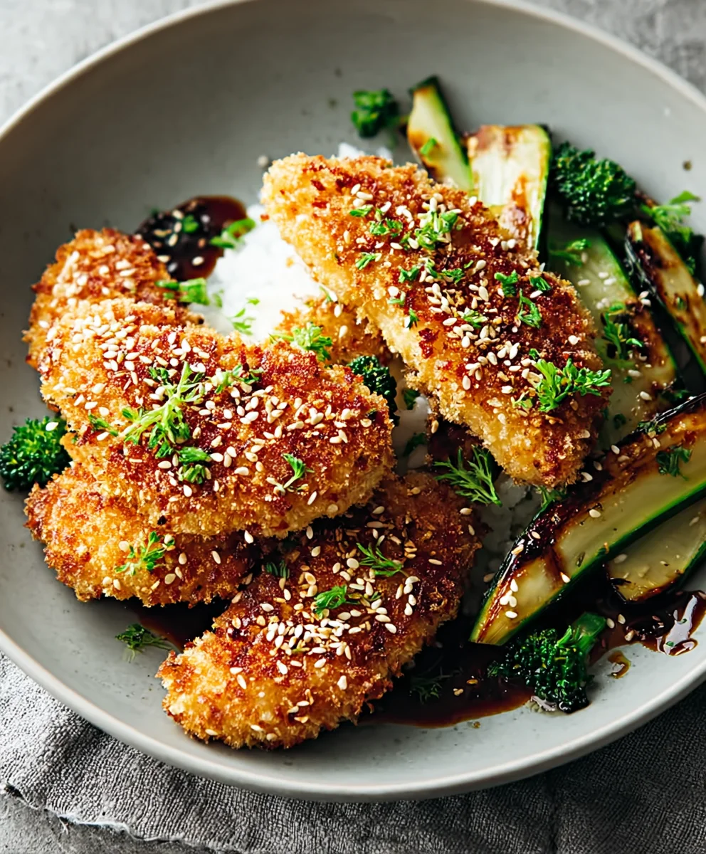 Leckere Sesamkoteletts mit Asiagemüse & Basmatireis Rezept