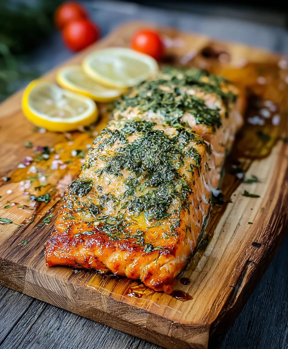 Räucherbrett Lachsfilet mit Kräutern & Limette – Dein Genuss!