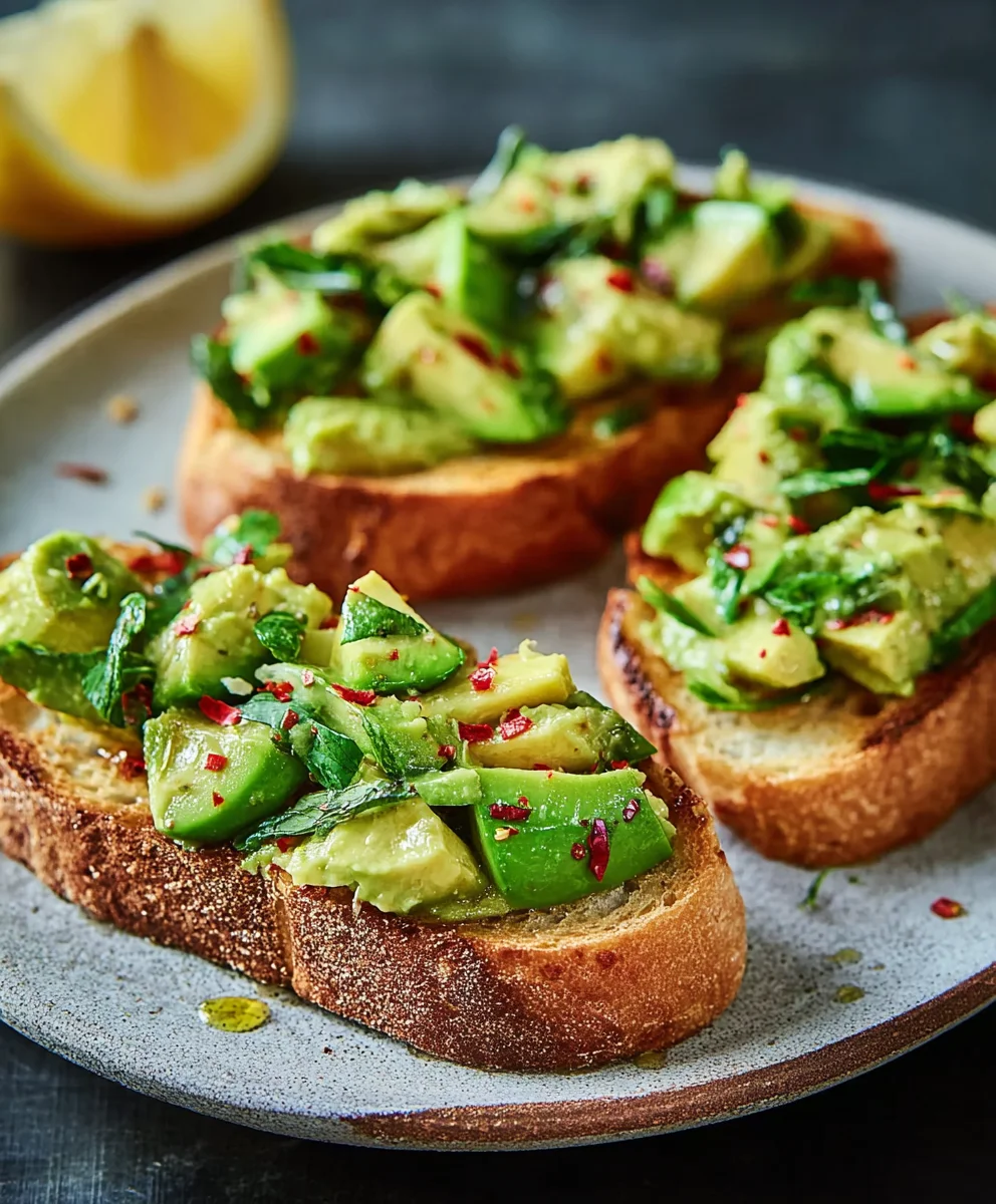 Cremige Avocado Bruschetta Ciabatta: Einfaches Rezept