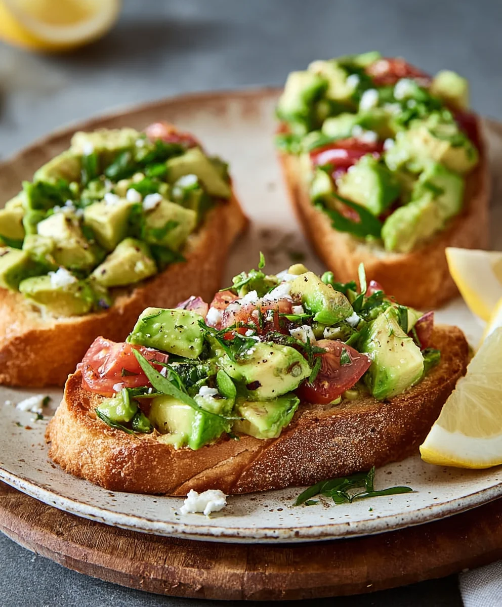 Cremige Avocado Bruschetta Ciabatta: Einfaches Rezept