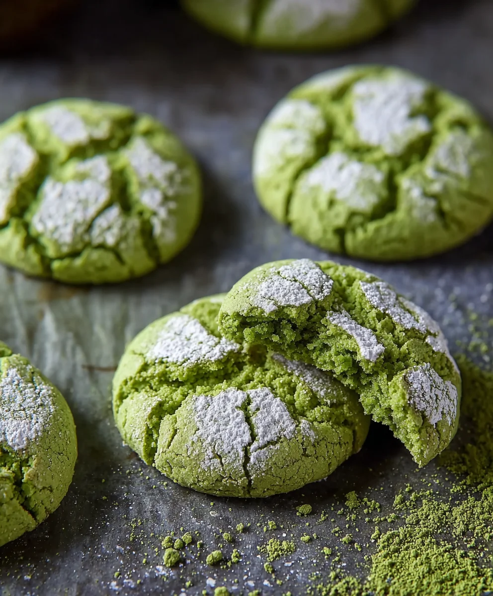 Matcha Crinkle Kekse Glutenfrei: Einfach himmlisch backen!