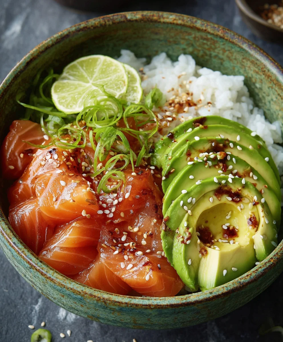 Avocado Lachs Reis Bowl: Lecker, Frisch & Gesundes Rezept