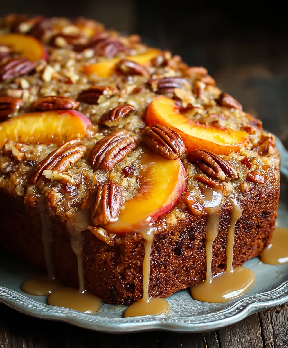 Peach Cake Praline Nuss