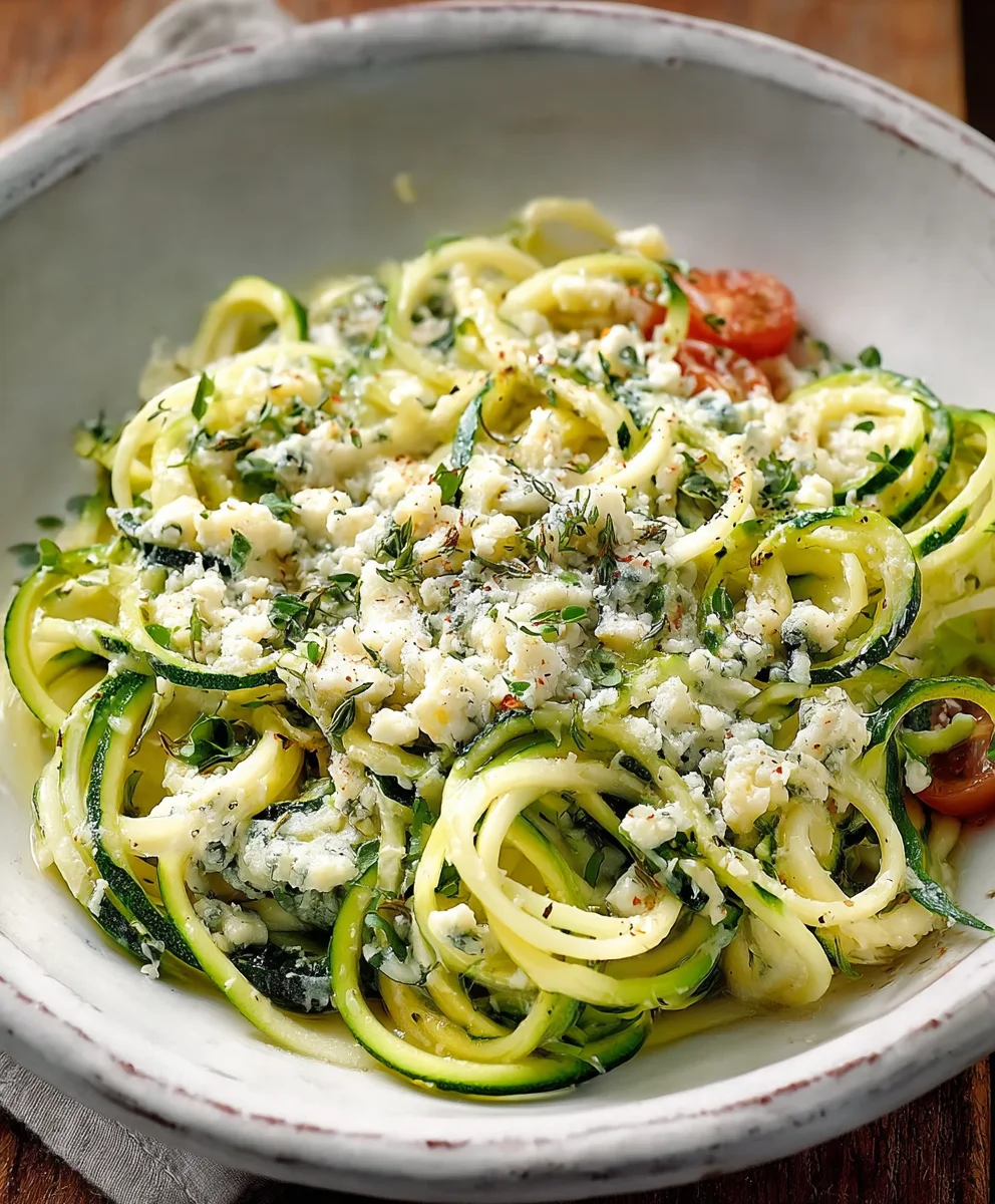 Zoodles mit Gorgonzola: Schnelles & cremiges Low-Carb-Gericht