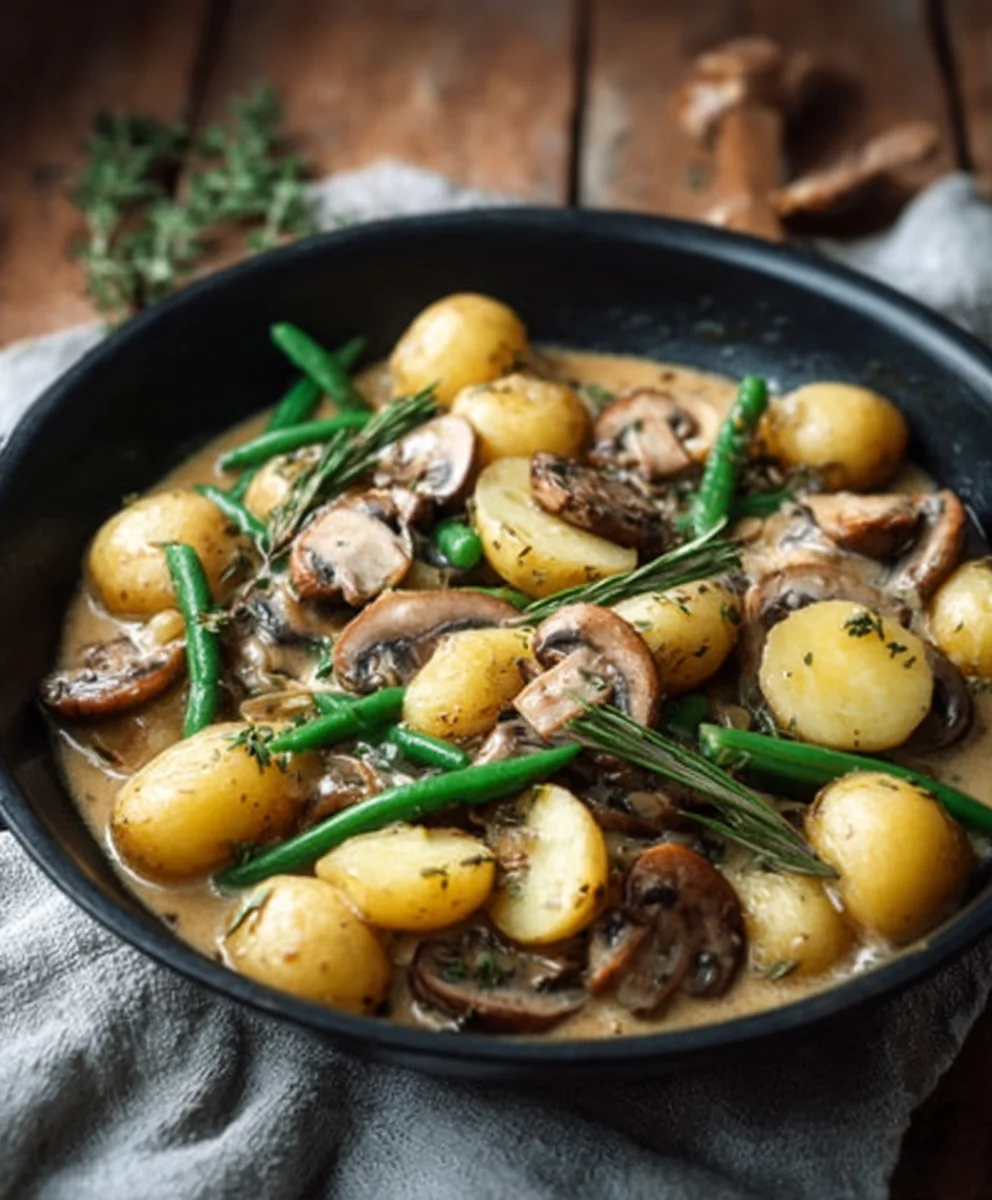 Kartoffel-Pilz-Pfanne mit Bohnen: Herzhaft & Lecker