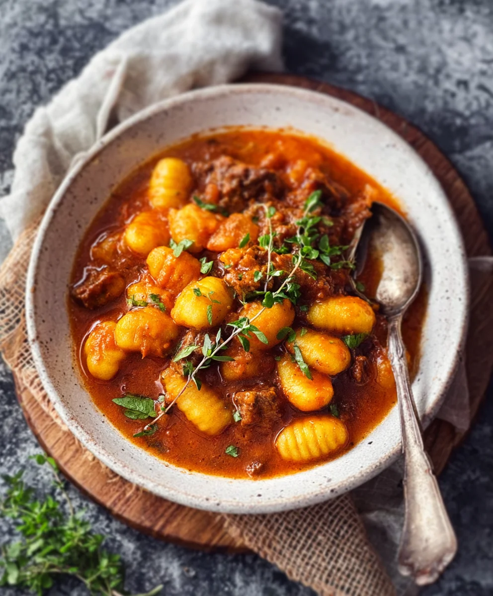 Gnocchi Gulasch Rezept: Herzhaft, einfach & unwiderstehlich!