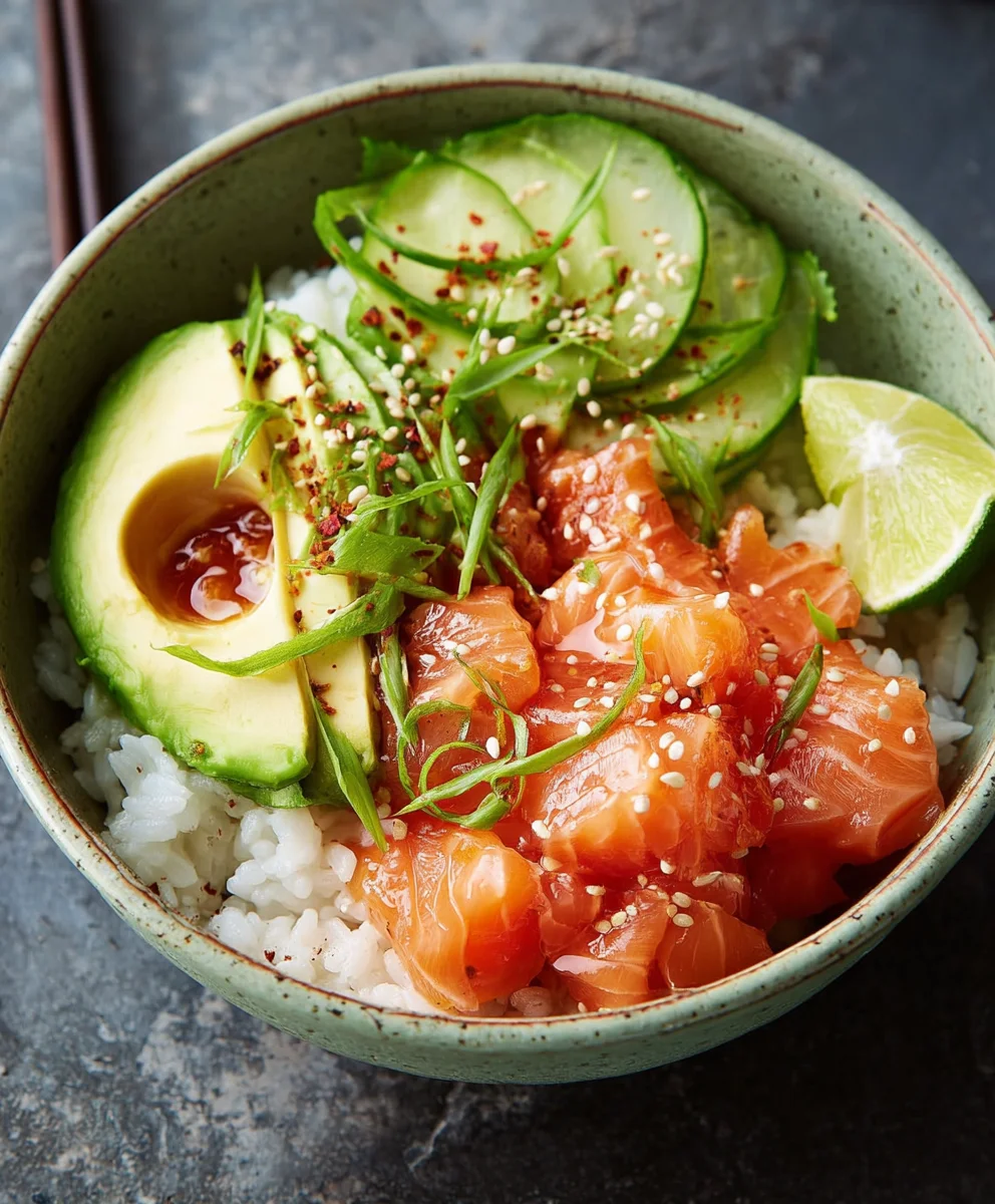 Avocado Bowl Lachs Reis: Dein schnelles & einfaches Rezept