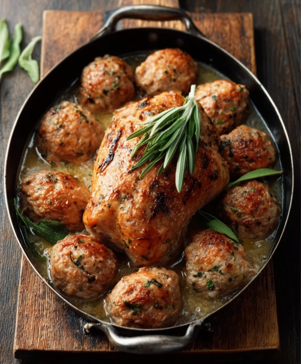 Thanksgiving Truthahn Hackbaellchen