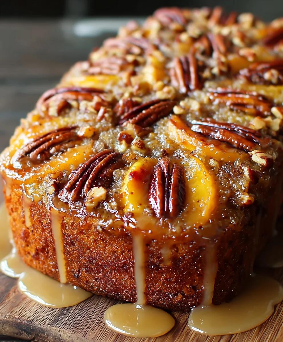 Peach Cake Praline Nuss