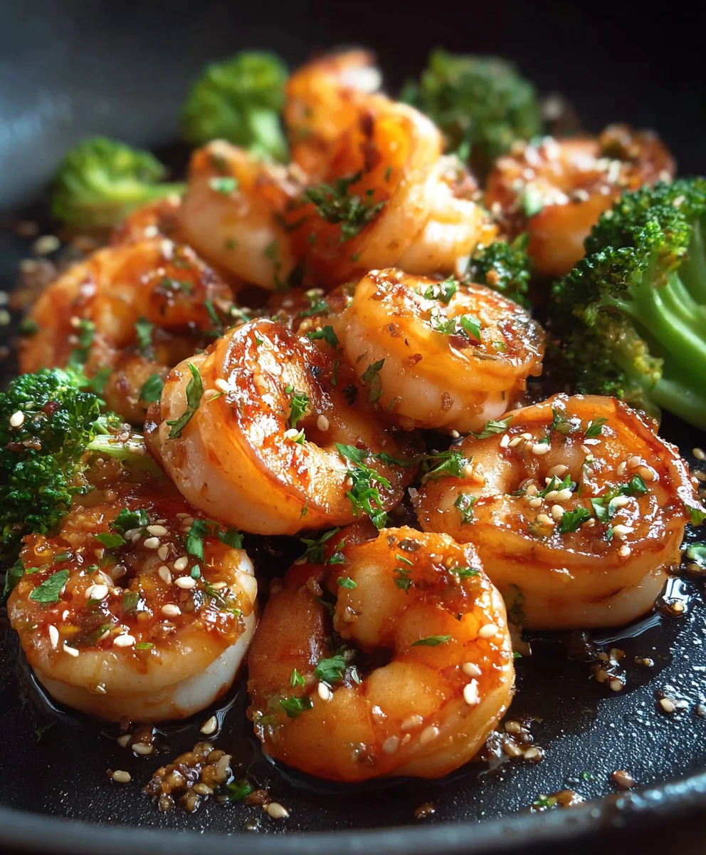 Köstliche Scharfe Honig Knoblauch Garnelen schnell gemacht!