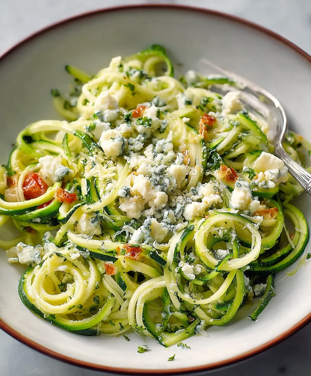 Zoodles mit Gorgonzola: Schnelles & cremiges Low-Carb-Gericht