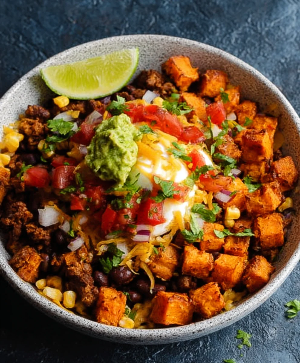 Suskartoffel Burrito Bowl: Das perfekte, einfache & leckere Rezept