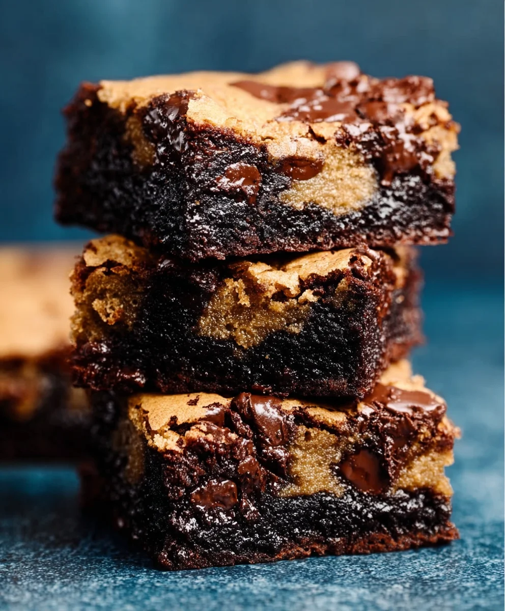 Fudgy Chewy Browkies Brookies