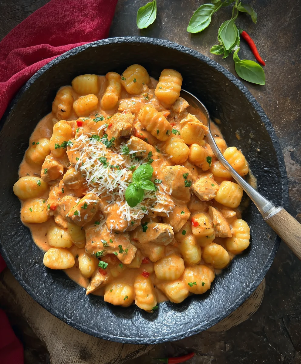 Cremige Gnocchi mit Huhn & Paprika – Schnell & Lecker!