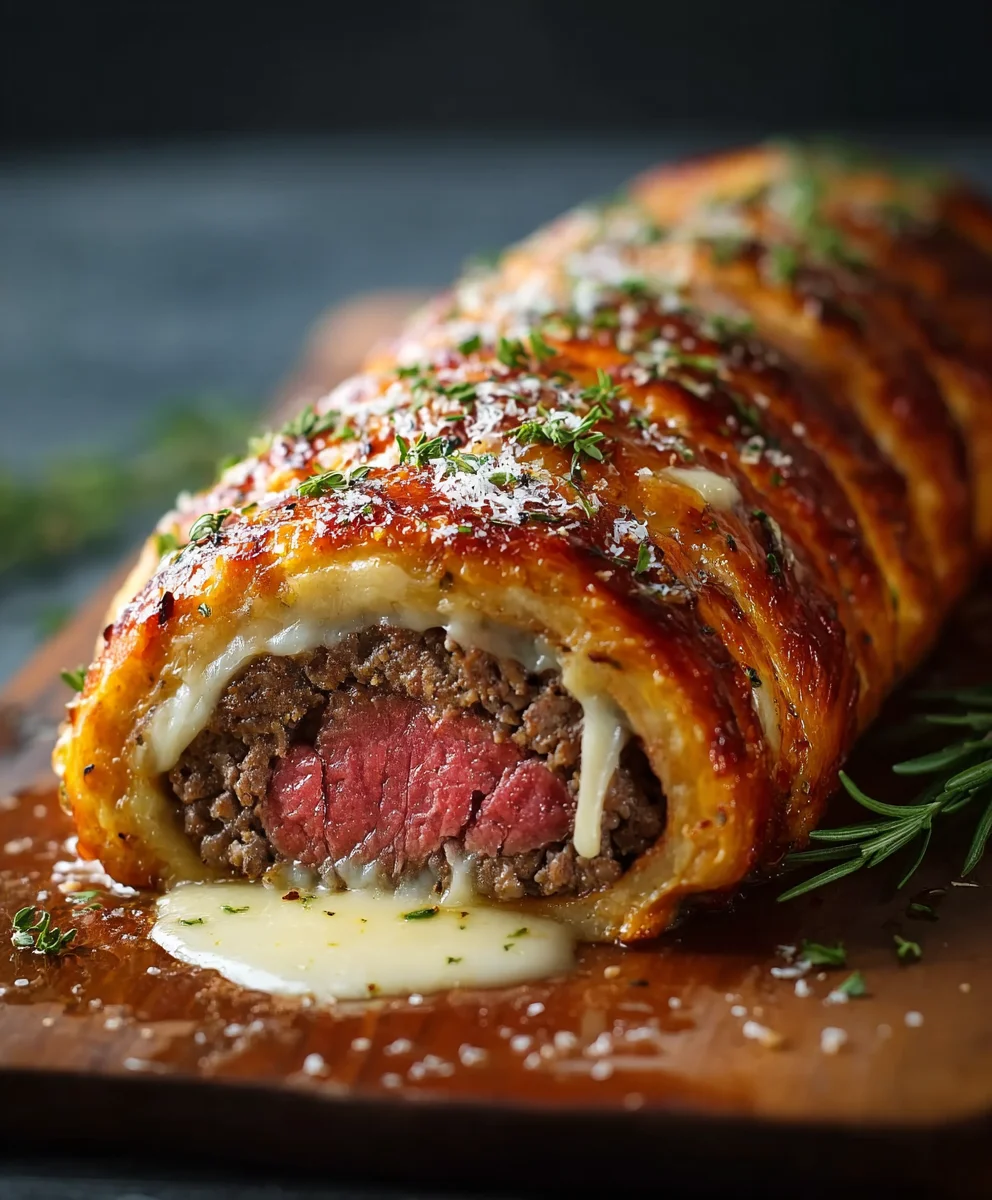 Hackfleisch Käse Rolle: Saftig, würzig, einfach lecker!