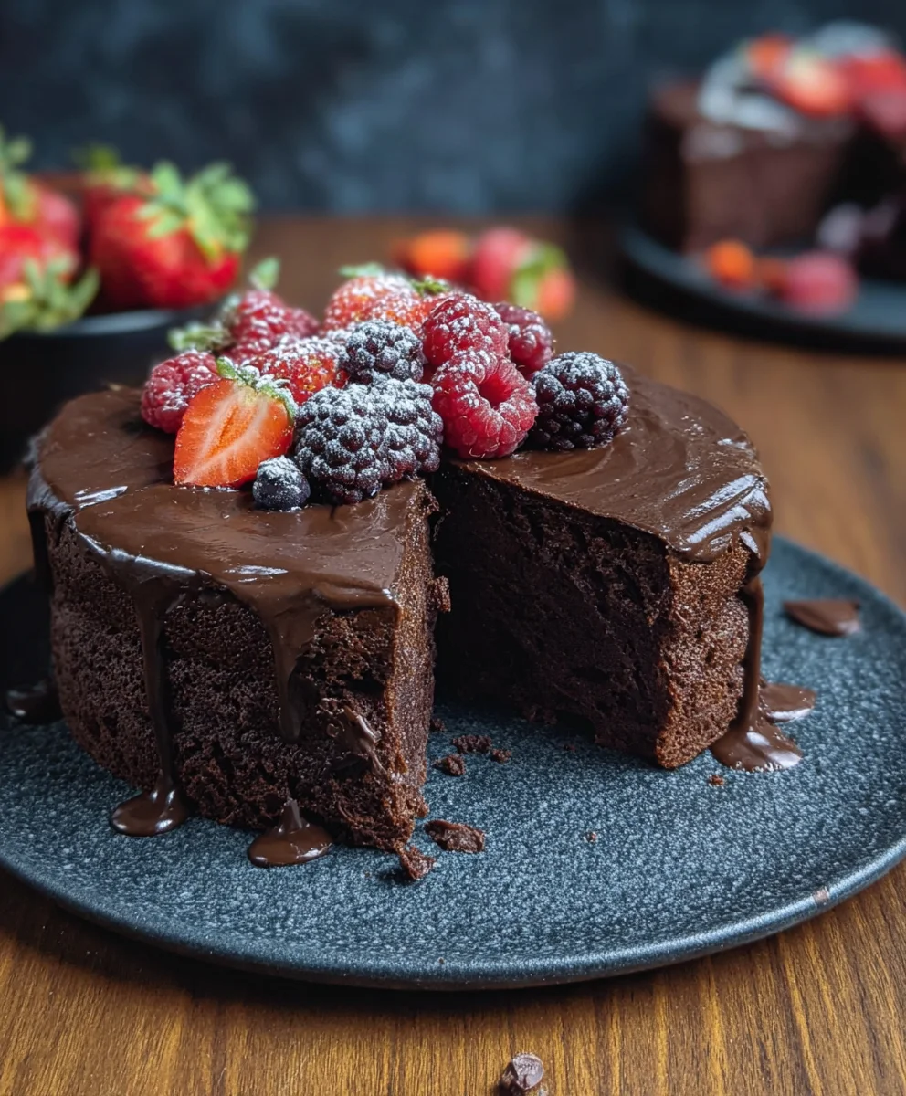 Saftiger Schokoladenkuchen: Einfach & unwiderstehlich lecker.