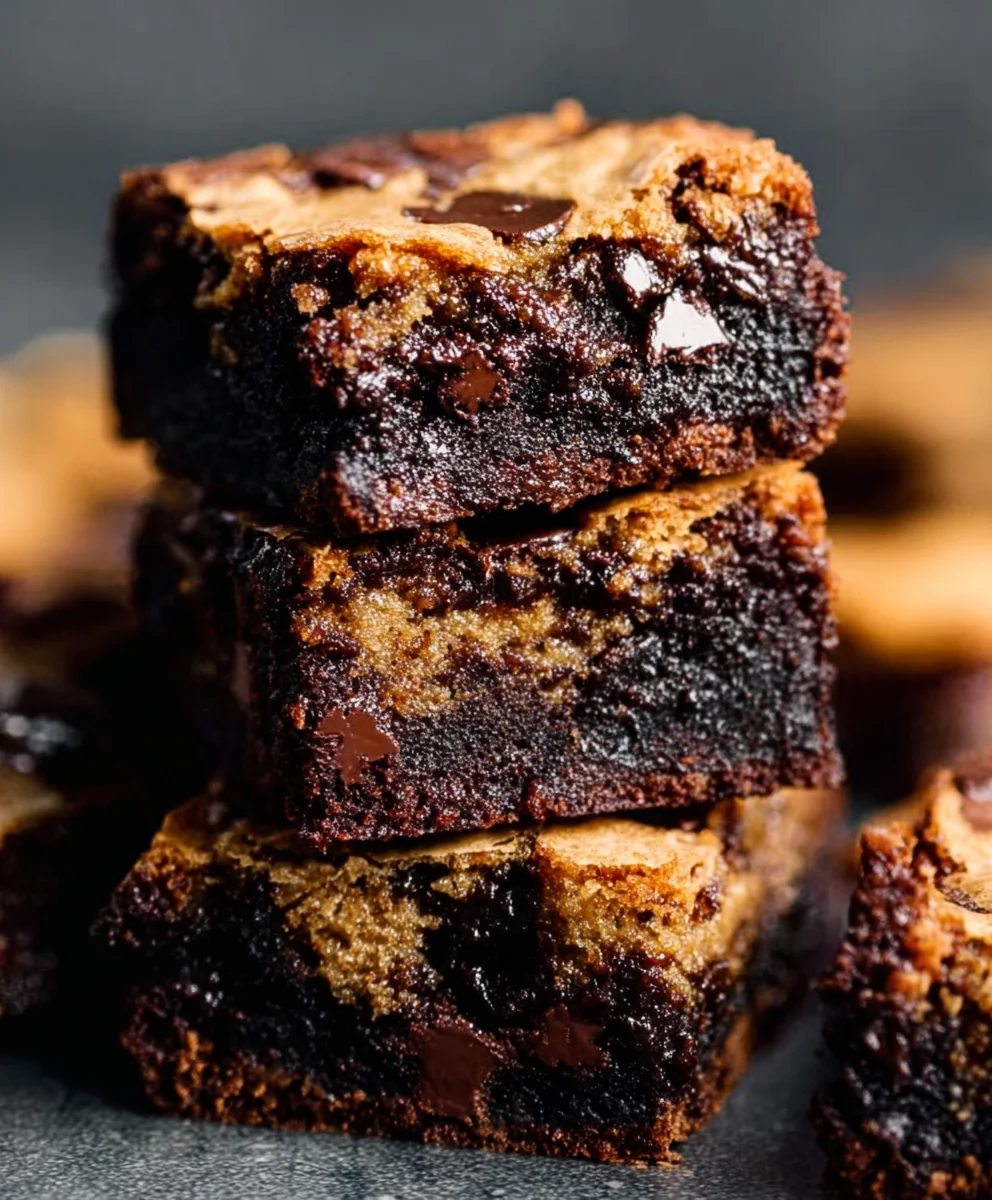 Fudgy Chewy Browkies Brookies