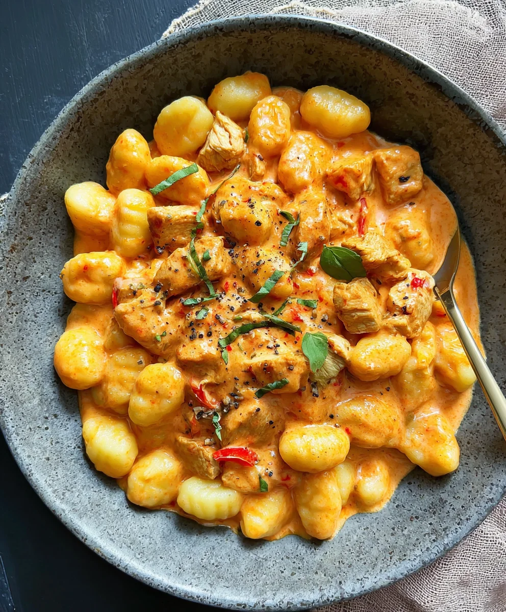 Cremige Gnocchi mit Huhn & Paprika – Schnell & Lecker!