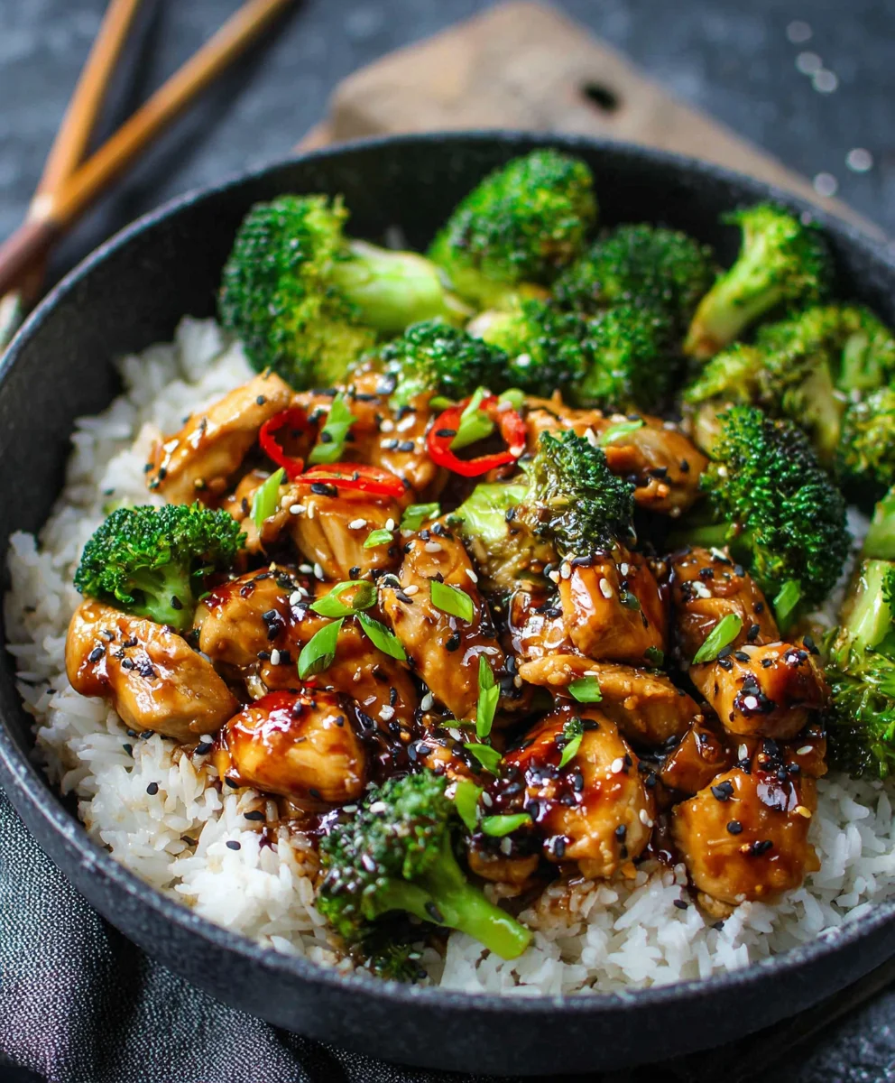 Chicken Teriyaki mit Brokkoli & Reis – Einfach Genießen!