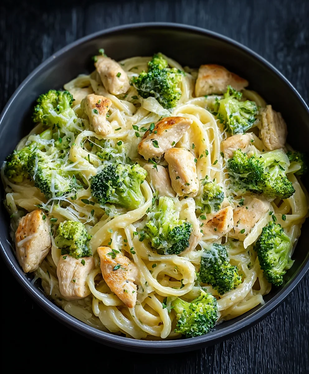 Cremige Haehnchen Brokkoli Pasta