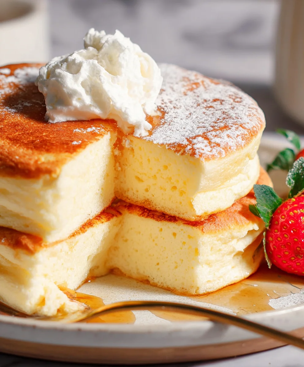 Jiggly Japanische Soufflé Pancakes: Luftig & Leicht Rezept
