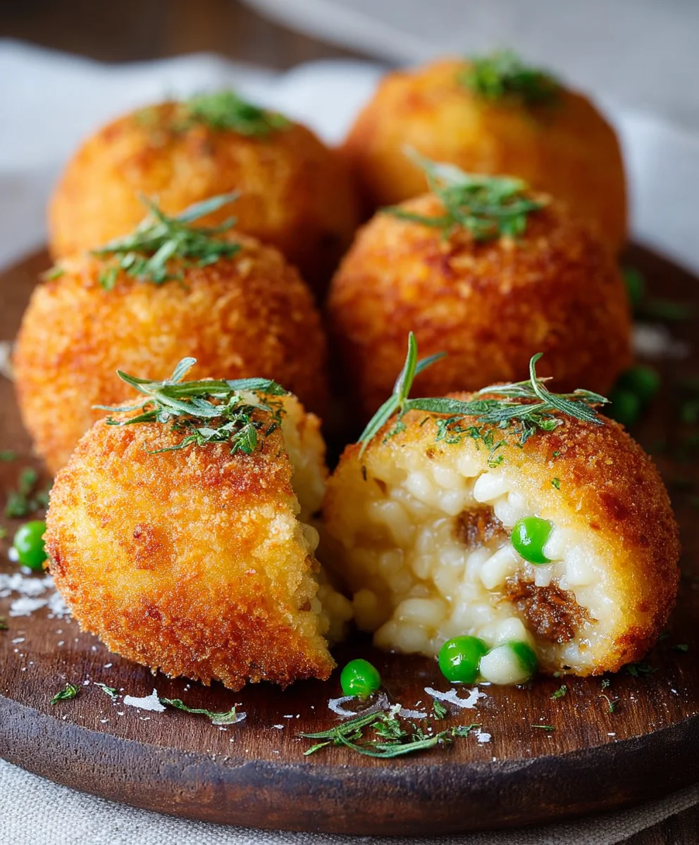 Klassische Arancini: Risotto, saftiges Beef & Parmesan