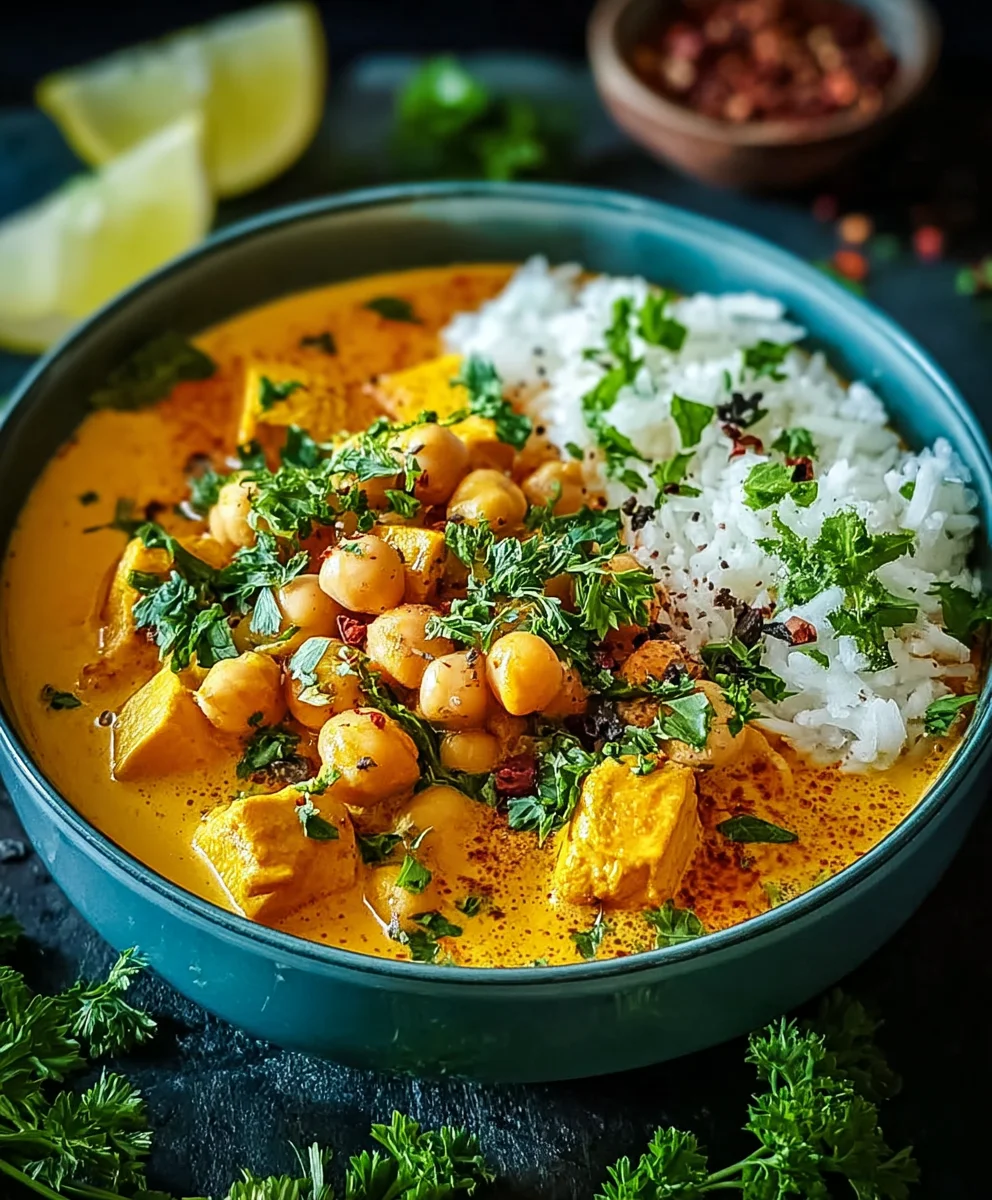 Veganes Kichererbsen-Kokos-Curry: Aromatisch & einfach!
