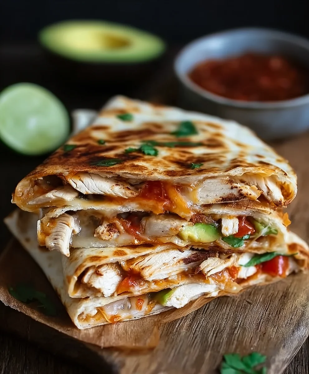 Saftige Haehnchen Quesadillas: Einfach & Schnell Rezept!