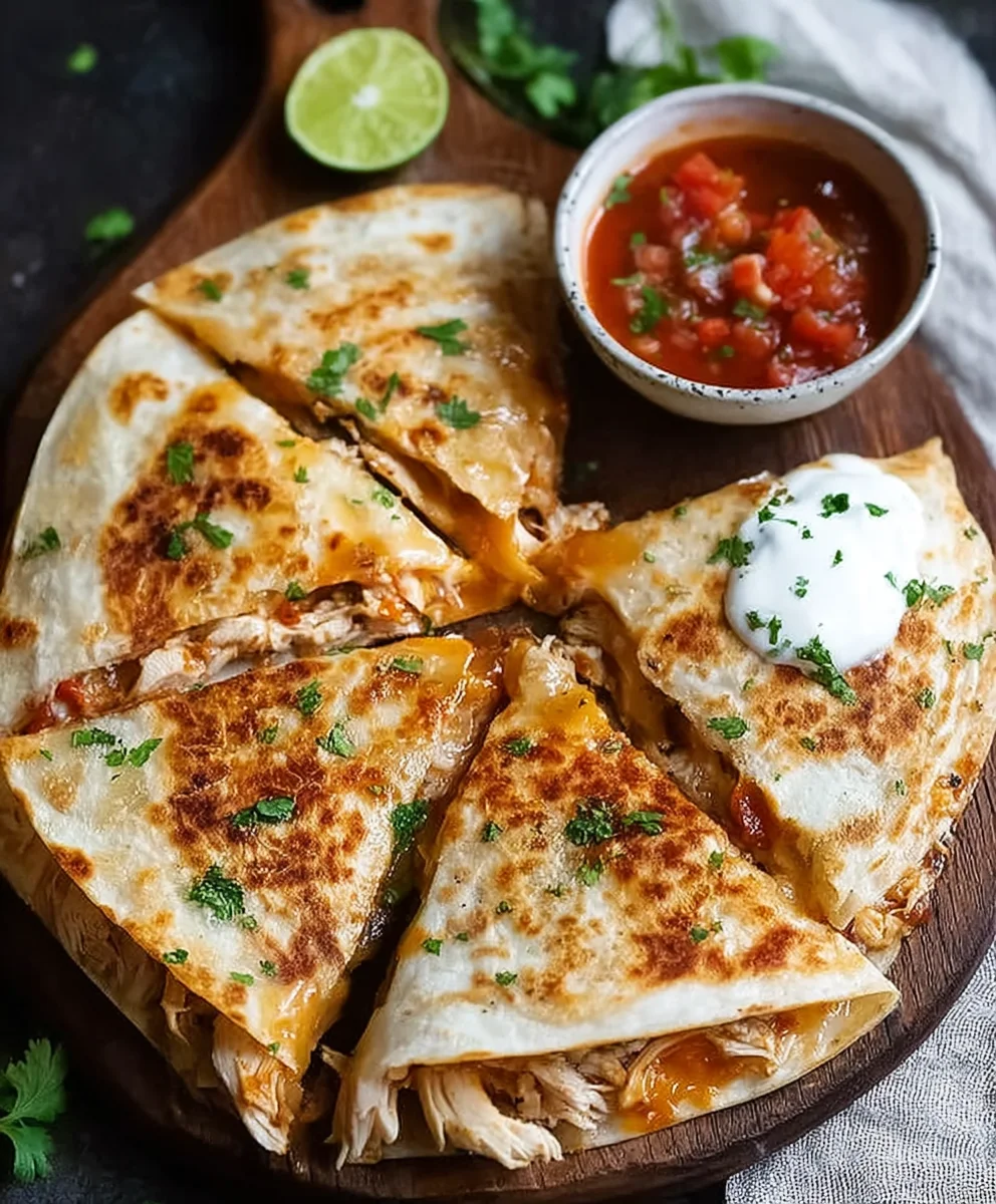 Saftige Haehnchen Quesadillas: Einfach & Schnell Rezept!