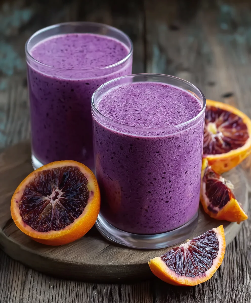 Rotkohl Orangen Smoothie