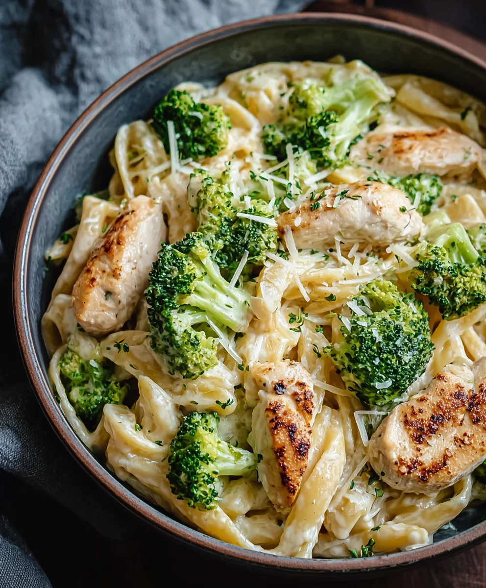 Cremige Hähnchen-Brokkoli-Pasta – Schnell & Lecker!