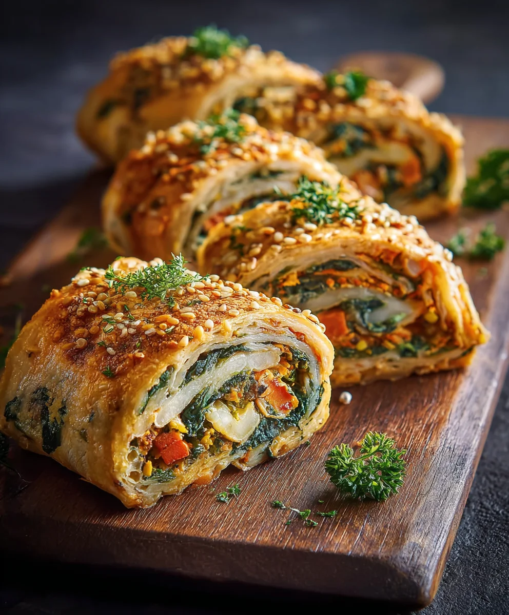 Gemüse-Linsen-Spinat-Rollen: Dein gesunder Genussmoment