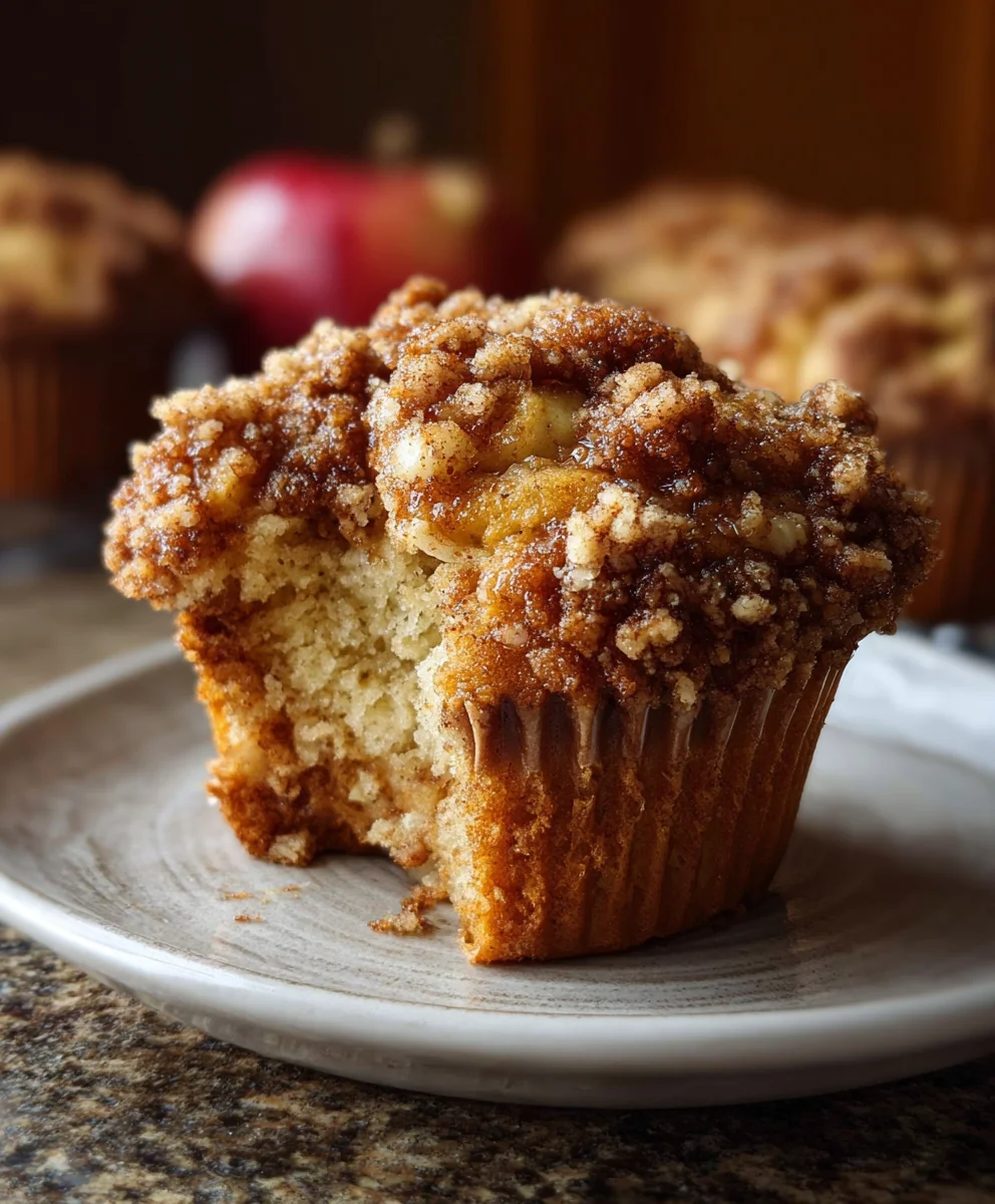Saftige Apfel-Zimt-Streusel-Muffins backen