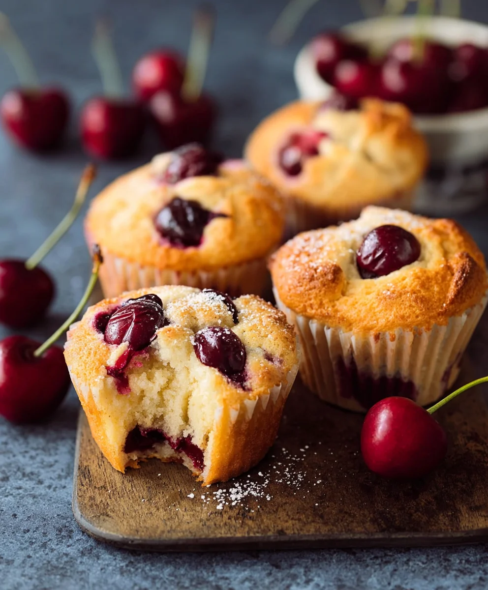 Kirschmuffins: Schnell, saftig & lecker.