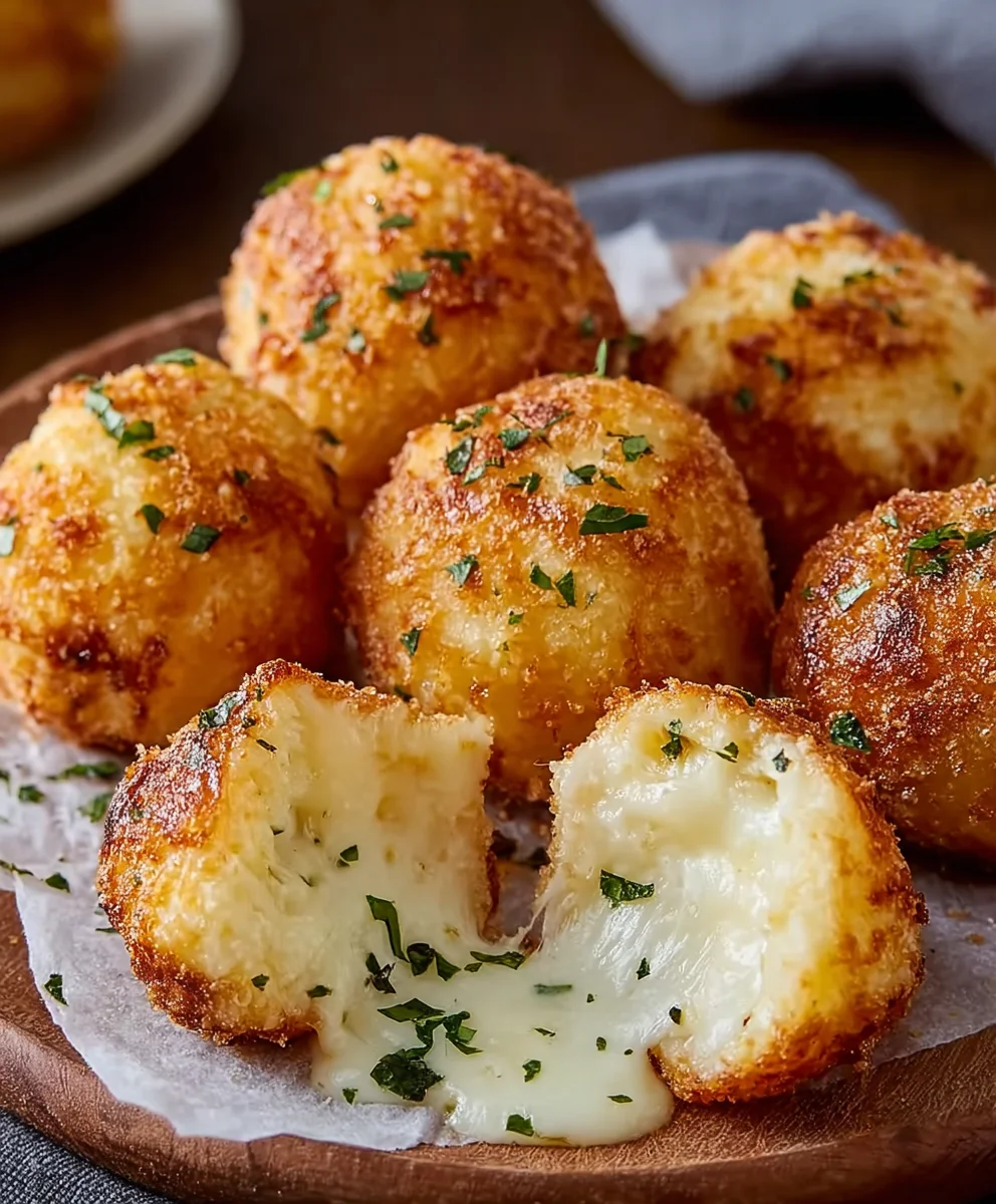 Käse-Mozzarella-Bällchen: Parmesan-Genuss