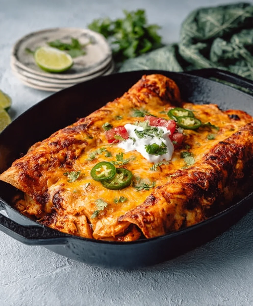 Leckere Hähnchen Enchilada Pfanne: Einfach & Schnell zubereitet!